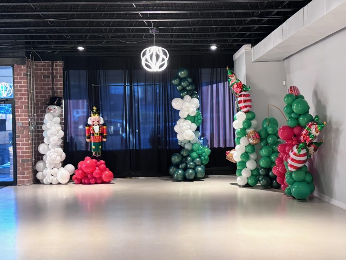 Event setup at Red Bubbles Event Space