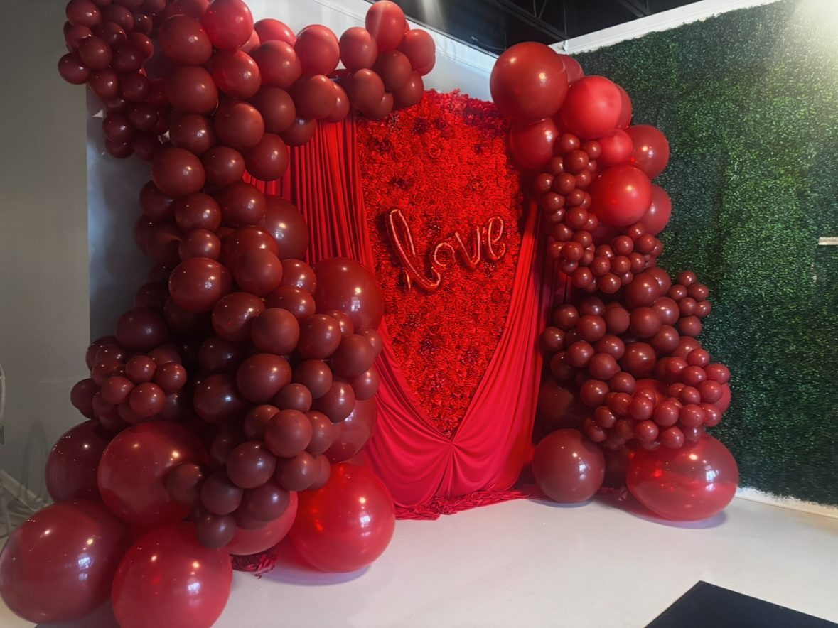 Event setup at Red Bubbles Event Space