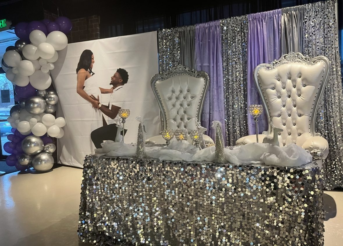Event setup at Red Bubbles Event Space