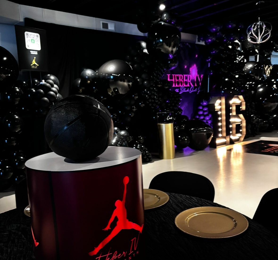 Event setup at Red Bubbles Event Space