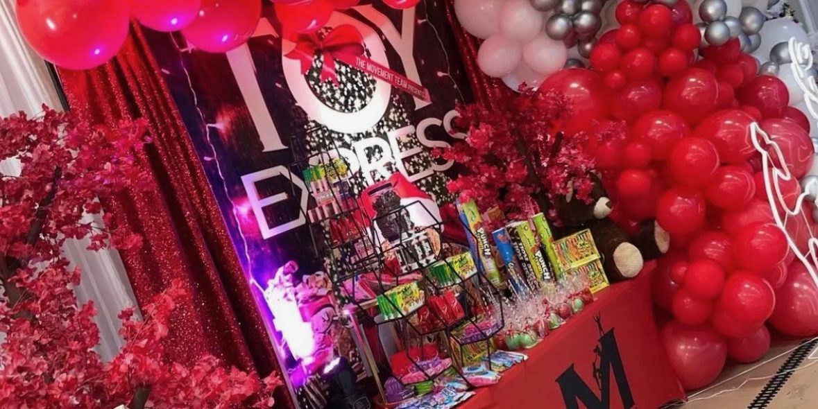 Event setup at Red Bubbles Event Space