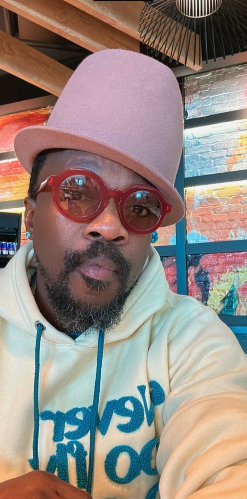 Chenille “Never Going Back” hoodie — Anthony Hamilton Collection