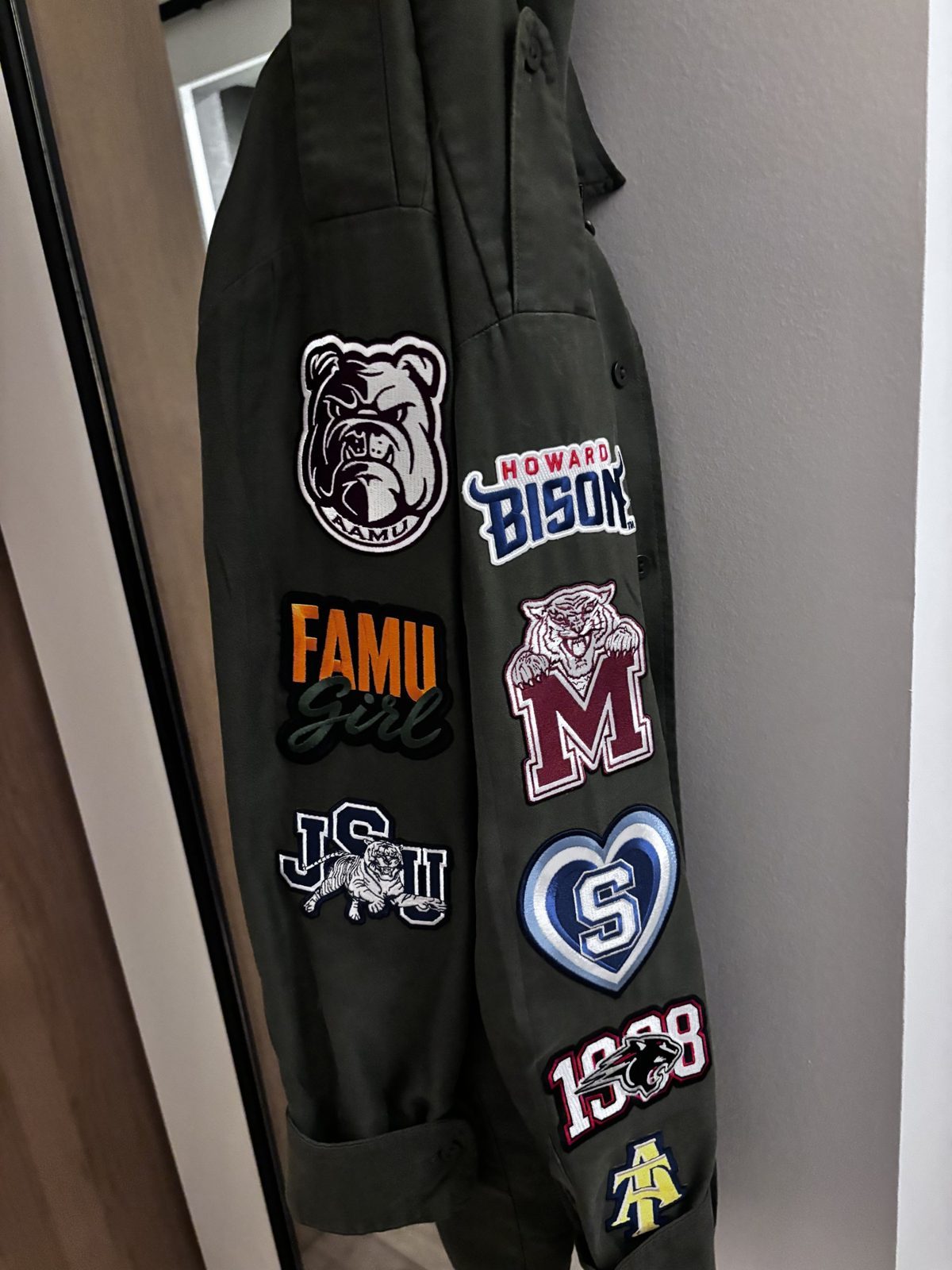 Custom HBCU patch jacket