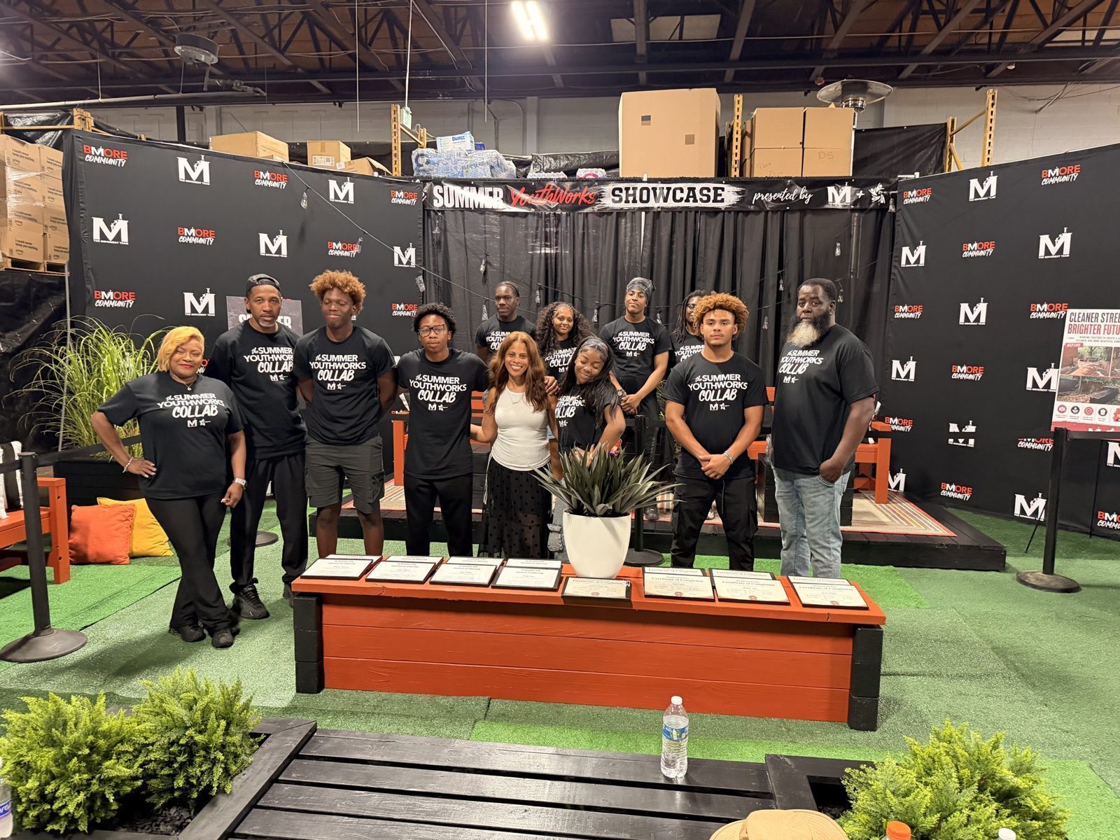 Summer print program — students in their own tees